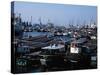 Maashaven Docks Rotterdam Holland-null-Stretched Canvas