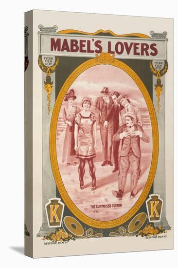Mabel's Lovers-Keystone Film-Stretched Canvas