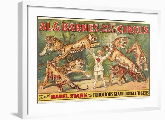 Mabel Stark, Tiger Trainer-null-Framed Art Print