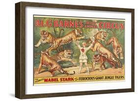 Mabel Stark, Tiger Trainer-null-Framed Art Print