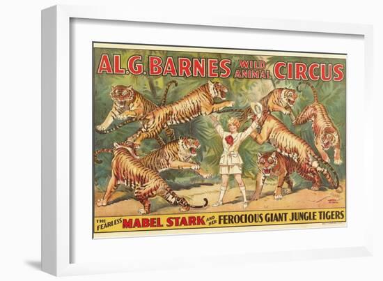Mabel Stark, Tiger Trainer-null-Framed Art Print