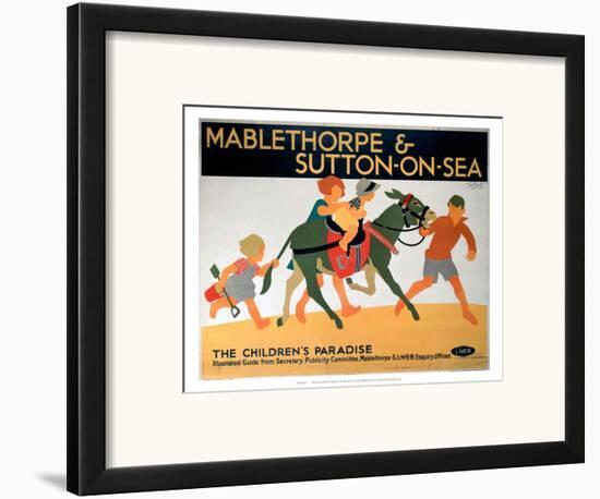 Mablethorpe & Sutton-on-Sea, LNER, c.1923-1947-null-Framed Art Print