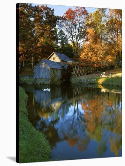 Mabry Mill, Blue Ridge Parkway, Virginia, USA-Charles Gurche-Stretched Canvas