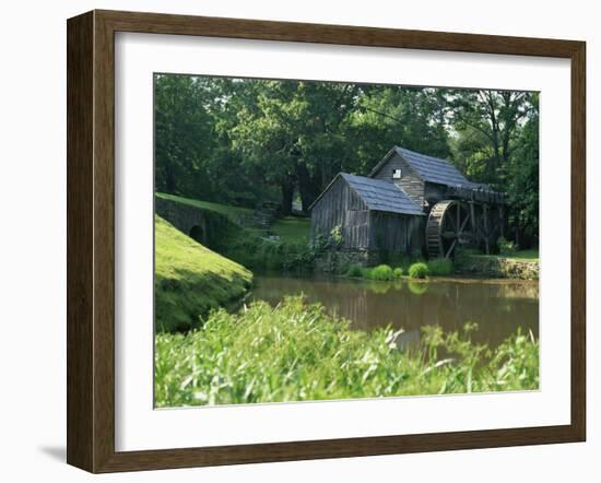 Mabry Mill, Restored and Working, Blue Ridge Parkway, South Appalachian Mountains, Virginia, USA-Robert Francis-Framed Photographic Print