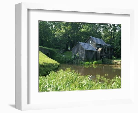 Mabry Mill, Restored and Working, Blue Ridge Parkway, South Appalachian Mountains, Virginia, USA-Robert Francis-Framed Photographic Print