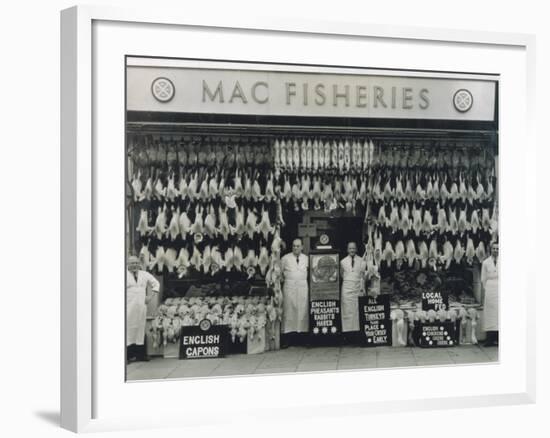 Mac Fisheries Poulterers-null-Framed Photographic Print