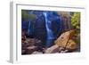 Mac Kenzie Falls Water Cascades Down Red Cliffs-null-Framed Photographic Print