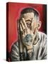 Mac Miller, C.2020 (Acrylic on Canvas)-Blake Munch-Stretched Canvas