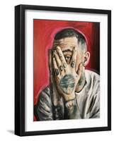 Mac Miller, C.2020 (Acrylic on Canvas)-Blake Munch-Framed Giclee Print