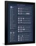 Mac OSX Shortcuts (Dark)-null-Framed Poster