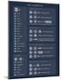 Mac OSX Shortcuts (Dark)-null-Mounted Poster