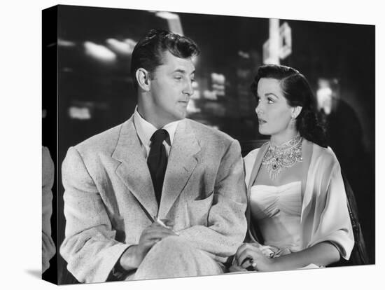 Macao, from Left, Robert Mitchum, Jane Russell, 1952-null-Stretched Canvas