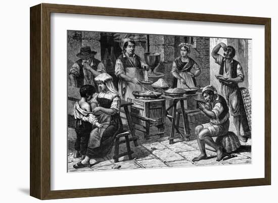 Macaroni, Napoli-null-Framed Art Print