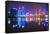 Macau, China Skyline at the High Rise Casino Resorts.-SeanPavonePhoto-Framed Stretched Canvas