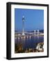 Macau Tower at Dusk, Macau, China, Asia-Ian Trower-Framed Photographic Print