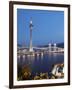 Macau Tower at Dusk, Macau, China, Asia-Ian Trower-Framed Photographic Print