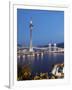 Macau Tower at Dusk, Macau, China, Asia-Ian Trower-Framed Photographic Print