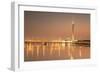 Macau Tower at Sunset, Macau, China, Asia-Ian Trower-Framed Photographic Print