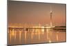 Macau Tower at Sunset, Macau, China, Asia-Ian Trower-Mounted Photographic Print