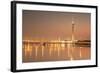 Macau Tower at Sunset, Macau, China, Asia-Ian Trower-Framed Photographic Print