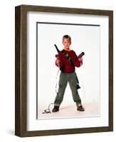 MACAULAY CULKIN. "HOME ALONE" [1990], directed by CHRIS COLUMBUS.-null-Framed Photographic Print