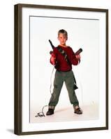 MACAULAY CULKIN. "HOME ALONE" [1990], directed by CHRIS COLUMBUS.-null-Framed Photographic Print