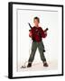 MACAULAY CULKIN. "HOME ALONE" [1990], directed by CHRIS COLUMBUS.-null-Framed Photographic Print