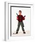 MACAULAY CULKIN. "HOME ALONE" [1990], directed by CHRIS COLUMBUS.-null-Framed Photographic Print