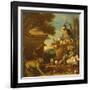 Macaw and a Monkey-Melchior de Hondecoeter-Framed Giclee Print