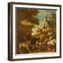 Macaw and a Monkey-Melchior de Hondecoeter-Framed Giclee Print