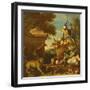 Macaw and a Monkey-Melchior de Hondecoeter-Framed Giclee Print