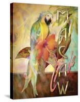 Macaw Cafe-Alma Lee-Stretched Canvas