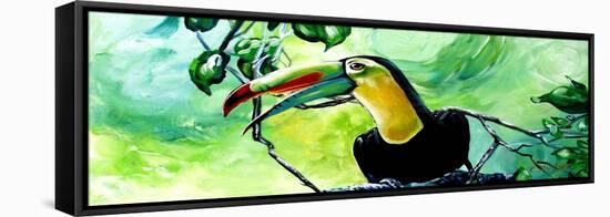 Macaw-Cherie Roe Dirksen-Framed Stretched Canvas