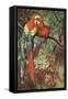 Macaws Nuzzling in Jungle-null-Framed Stretched Canvas