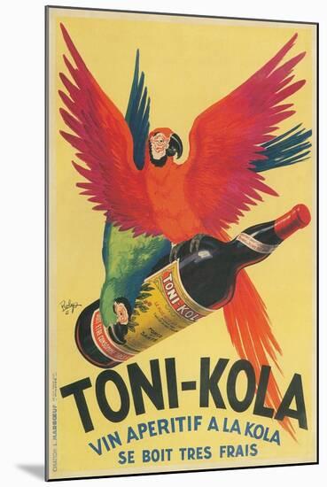 Macaws with Bottle of Kola Liqueur-null-Mounted Art Print