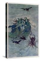 Macbeth, Act I Scene III: The Three Witches: "So Wither'd and Wild in Their Attire"-Charles Folkard-Stretched Canvas