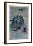 Macbeth, Act I Scene III: The Three Witches: "So Wither'd and Wild in Their Attire"-Charles Folkard-Framed Art Print