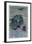 Macbeth, Act I Scene III: The Three Witches: "So Wither'd and Wild in Their Attire"-Charles Folkard-Framed Art Print