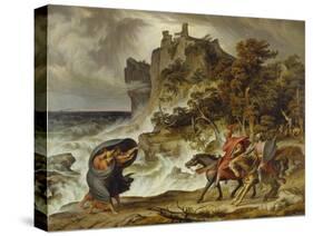 Macbeth and the Three Witches, 1829-30-Joseph Anton Koch-Stretched Canvas