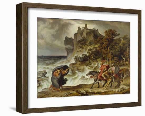 Macbeth and the Three Witches, 1829-30-Joseph Anton Koch-Framed Giclee Print