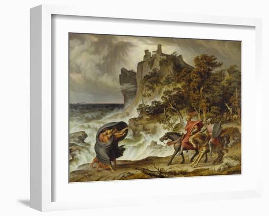 Macbeth and the Three Witches, 1829-30-Joseph Anton Koch-Framed Giclee Print