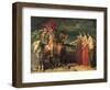 Macbeth and the Three Witches, 1855-Theodore Chasseriau-Framed Giclee Print