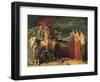 Macbeth and the Three Witches, 1855-Theodore Chasseriau-Framed Giclee Print