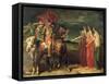 Macbeth and the Three Witches, 1855-Theodore Chasseriau-Framed Stretched Canvas