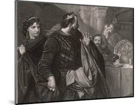 Macbeth, He Alone Sees Banquo's Ghost at the Banquet-M. Adamo-Mounted Photographic Print