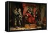 Macbeth Instructing the Murderers Employed to Kill Banquo-George Cattermole-Framed Stretched Canvas