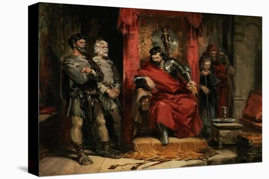 Macbeth Instructing the Murderers Employed to Kill Banquo-George Cattermole-Stretched Canvas