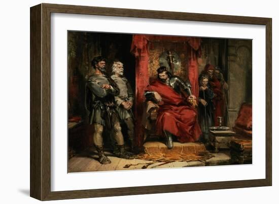 Macbeth Instructing the Murderers Employed to Kill Banquo-George Cattermole-Framed Giclee Print