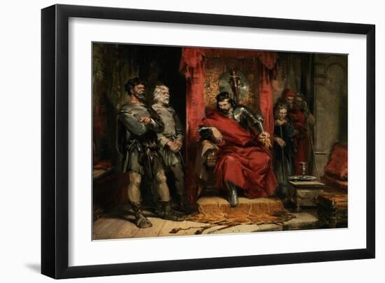 Macbeth Instructing the Murderers Employed to Kill Banquo-George Cattermole-Framed Giclee Print