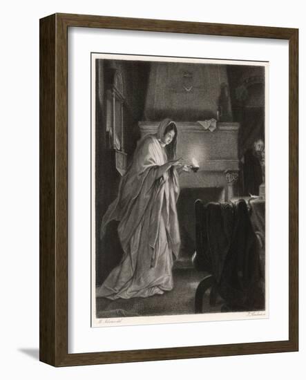 Macbeth, Lady Macbeth Sleep Walking-M. Adamo-Framed Art Print